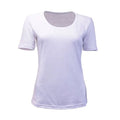 Women's White Scoop Neck Tee